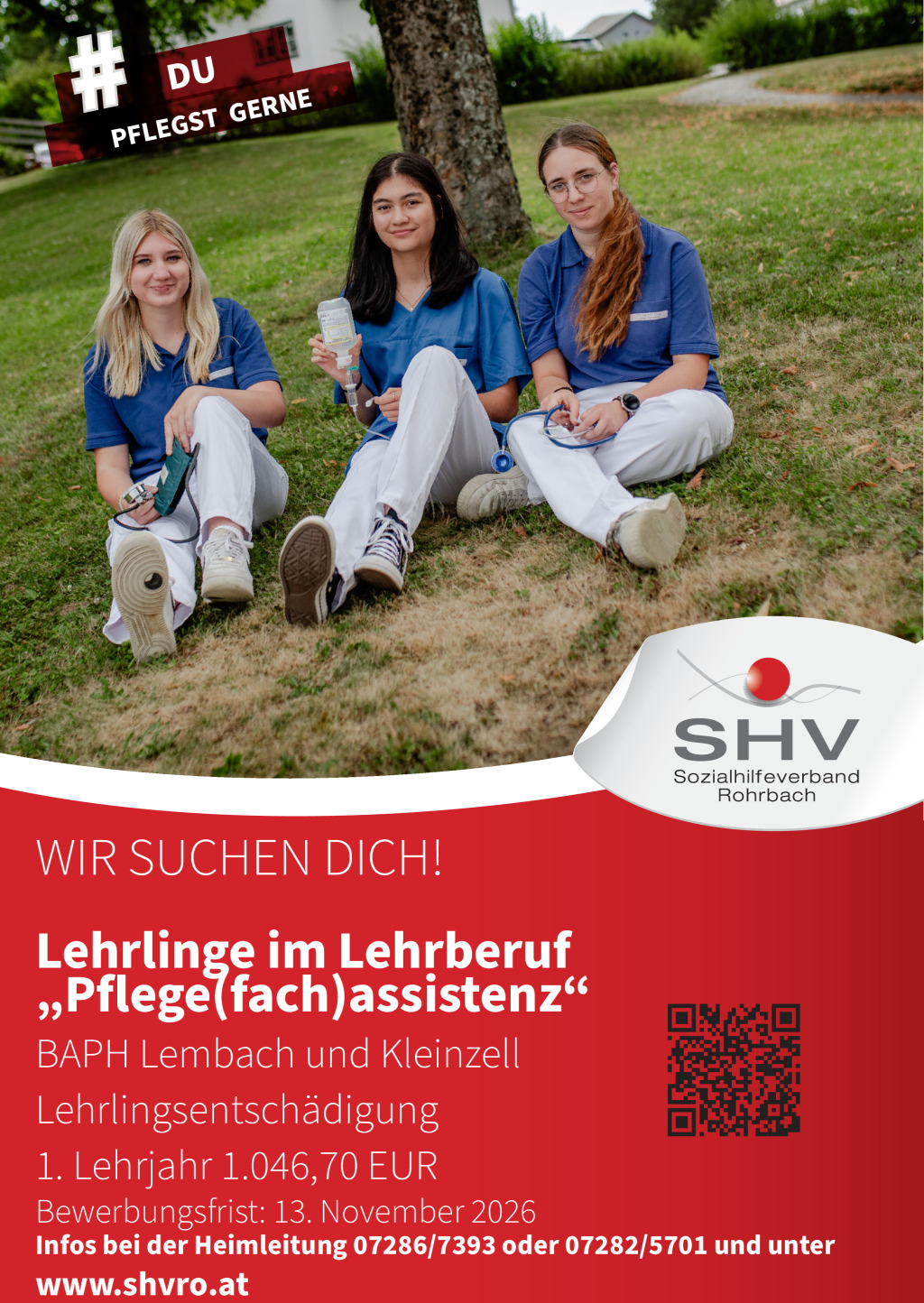 Lehrling Pflegeassistenz / Pflegefachassistenz
